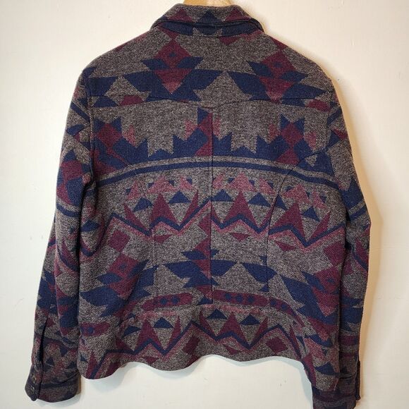 Stetson Aztec Jacket Womens XL Wool Blend Full Zip Southwestern Country Western - Picture 5 of 12